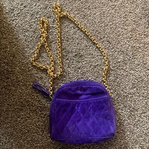 Leather Purple Crossbody Purse